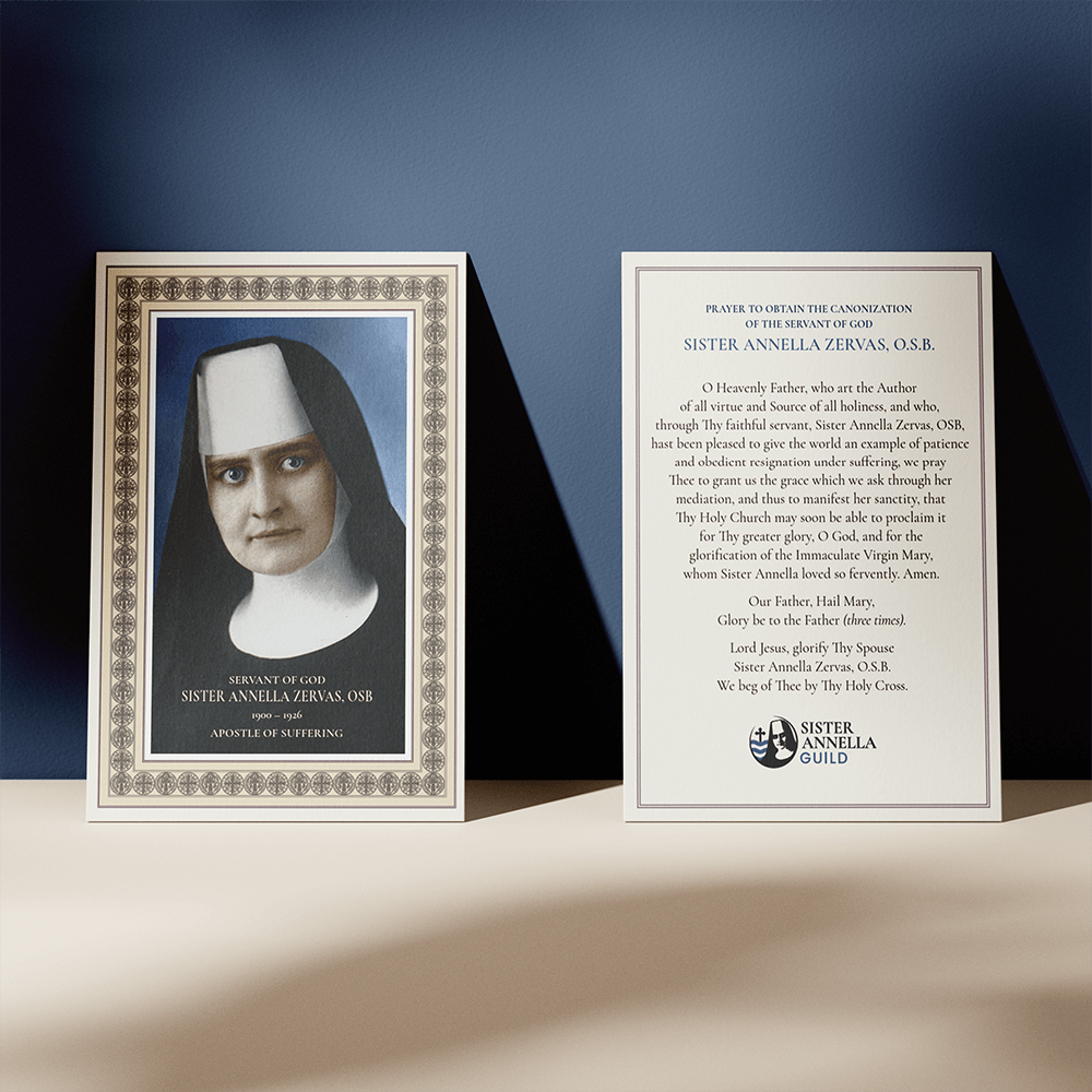 Decorative Sister Annella Prayer Card (Printed)