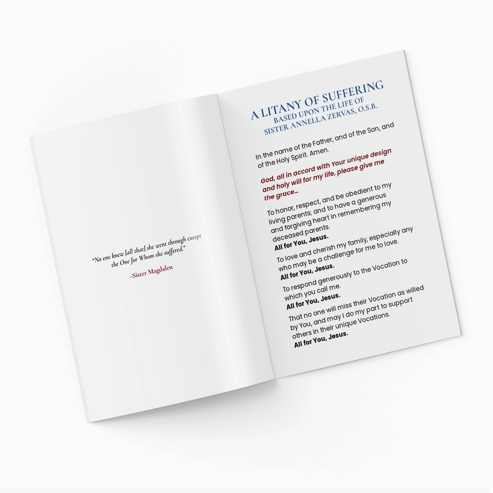 Litany of Suffering Pamphlet (Digital Download)