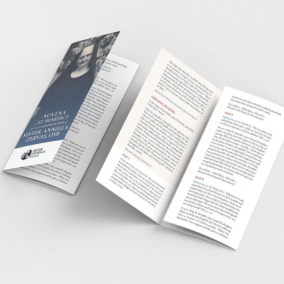 Novena to St. Benedict for the Canonization of Sister Annella (Printed)