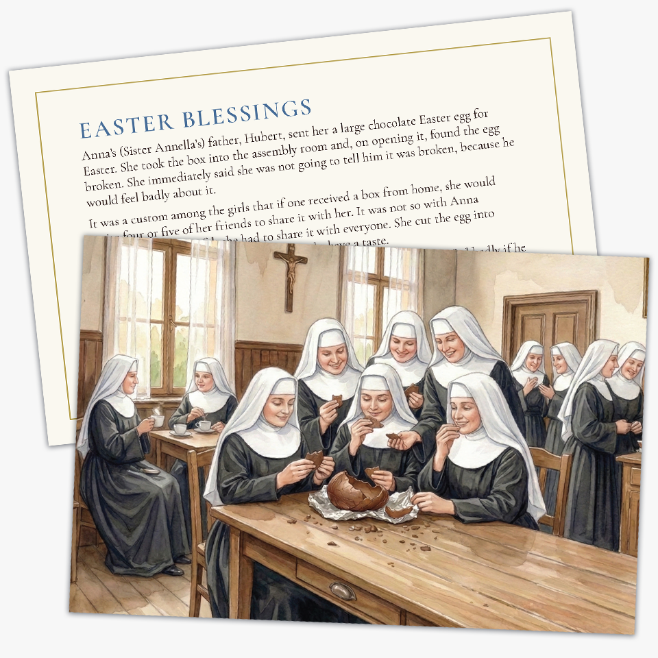 Chocolate Easter Egg + Prayer Card