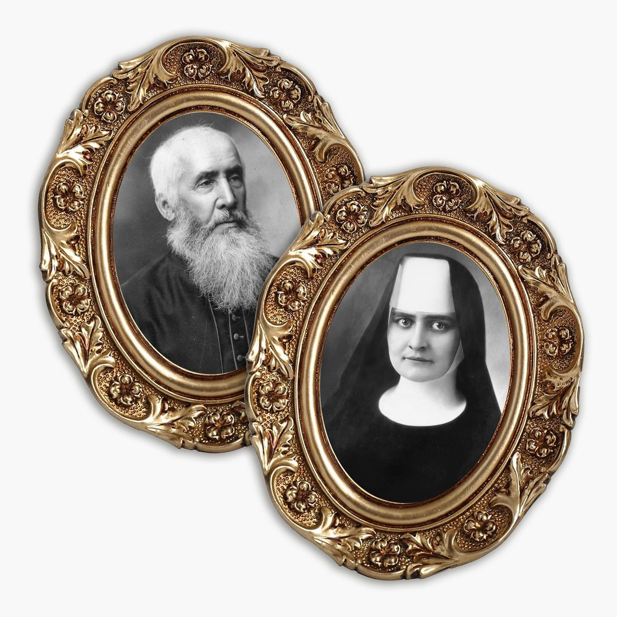 Portraits of Sister Annella and Monsignor Buh